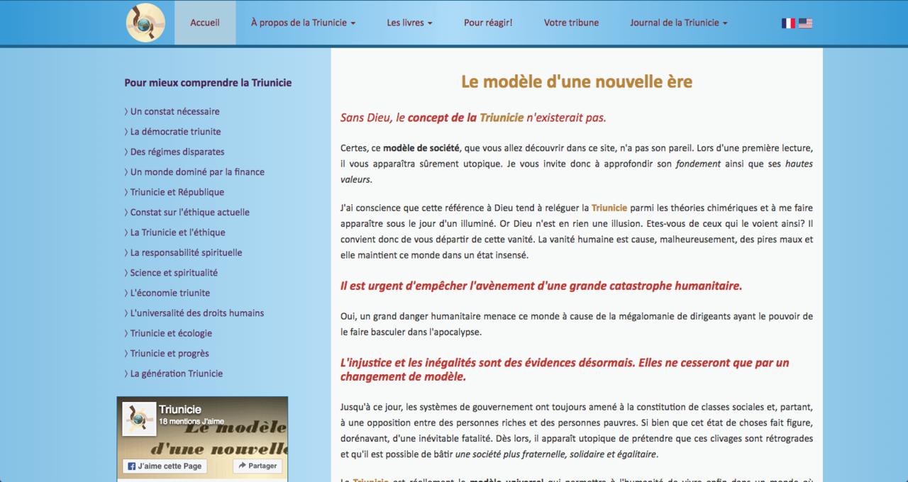 Triunicie : Responsive + Traduction